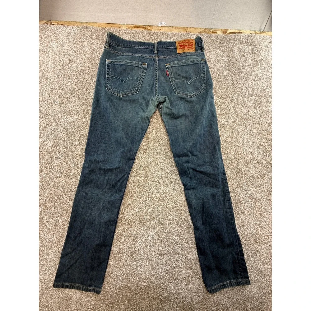 Levi's 511 Slim Fit Men's Jeans 32x32 Medium Wash Stretch Blue Denim Pants 32